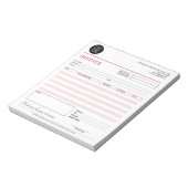 Bloc-note Réception de vente de facture moderne pour petites (Tourné)
