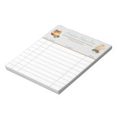 Bloc-note Réception de vente personnalisée de la ferme de mi (Tourné)