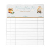 Bloc-note Réception de vente personnalisée de la ferme de mi (Devant)