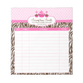 Bloc-note Réceptions de boulangerie Cake Pops Cupcake (Devant)