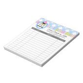 Bloc-note Réceptions de gâteaux et de pâtisseries (Tourné)