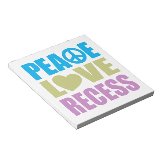 Bloc-note Récession d'amour pour la paix (Incliné)