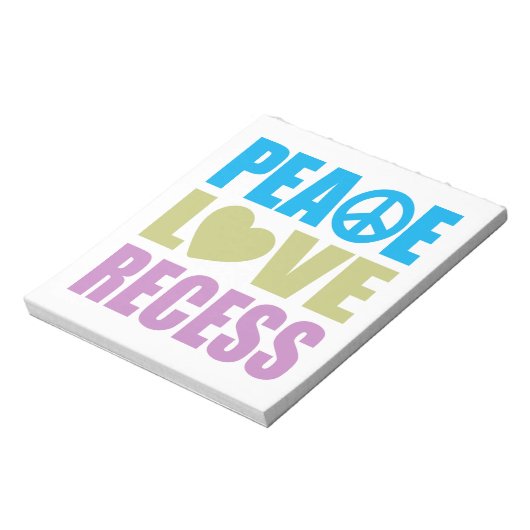 Bloc-note Récession d'amour pour la paix (Tourné)