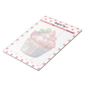 Bloc-note Recette de fraises rétro (Incliné)