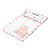 Bloc-note Recette mignonne de fraises (Incliné)