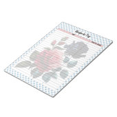 Bloc-note Recette Rose rose et bleu (Incliné)