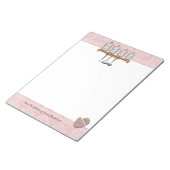 Bloc-note Recettes de cuisine chic rose Shabby (Incliné)