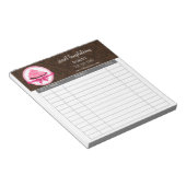 Bloc-note Recettes de cuisson de cupcake de couture (Incliné)