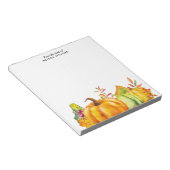 Bloc-note Récolter les Citrouilles, les Feuilles et le feuil (Incliné)