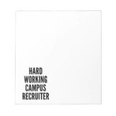 Bloc-note Recruteur de campus en dur (Devant)