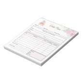 Bloc-note Reçu Facture de Formulaire de Commande de Boulange (Tourné)