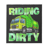Bloc-note Recyclage des ordures Camion T Kids Hommes équitat (Devant)