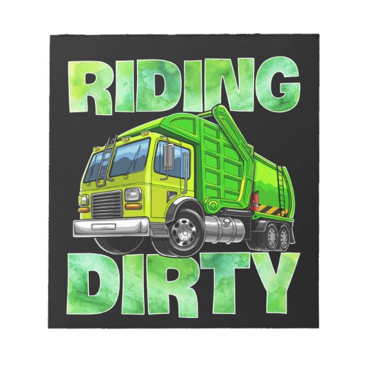 Bloc-note Recyclage des ordures Camion T Kids Hommes équitat (Devant)
