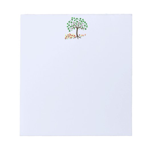 Bloc-note Recycler l'arbre et les fleurs (Devant)