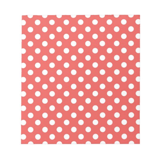 Bloc-note Red and White Polka Dots (Devant)
