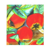 Bloc-note Red Apples aquarelle art original (Devant)