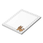 Bloc-note Red Australian Terrier mignon chien de dessin (Tourné)