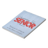 Bloc-note Red & Blue Graduation Barre de bonbons Wraps Fête (Tourné)