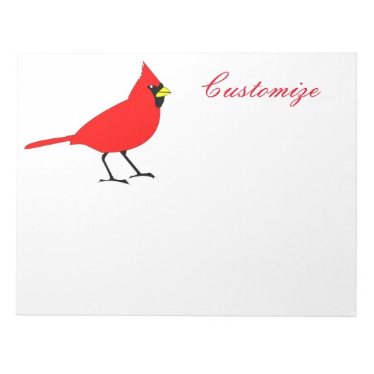 Bloc-note Red Cardinal Bird Thunder_Cove (Devant)