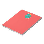 Bloc-note Red Christmas blue emoji smile (Tourné)