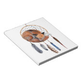 Bloc-note Red Fox dormant sur Dreamcatcher (Incliné)