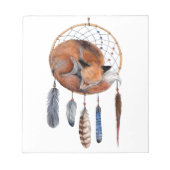 Bloc-note Red Fox dormant sur Dreamcatcher (Devant)