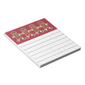 Bloc-note Red Gingerbread Boys Notepad (Incliné)