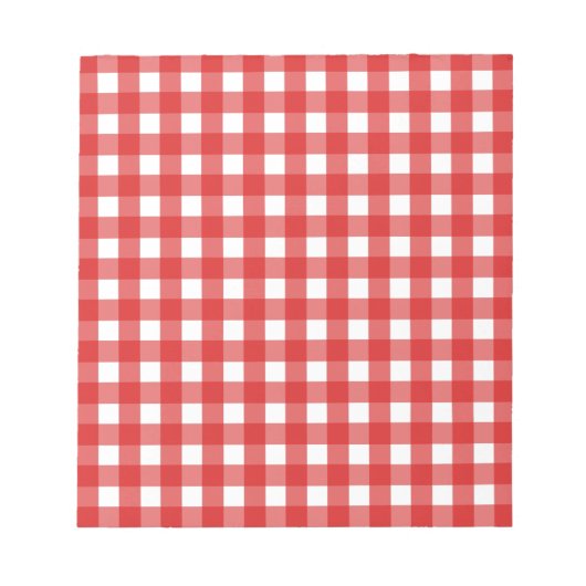 Bloc-note Red gingham (Devant)