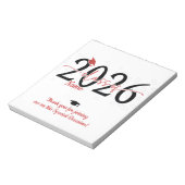 Bloc-note Red Graduation Candy Bar Wraps Party Favoriser (Tourné)
