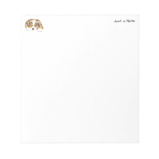 Bloc-note Red Merle Australian Shepherd (Devant)