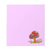 Bloc-note Red Mushroom with purple background (Devant)