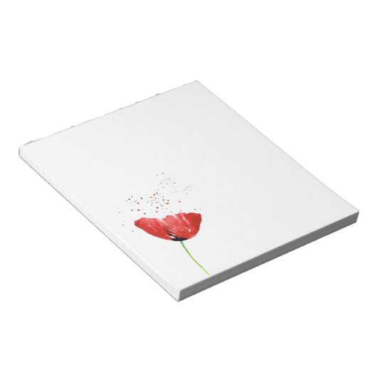 Bloc-note Red Poppy (Incliné)