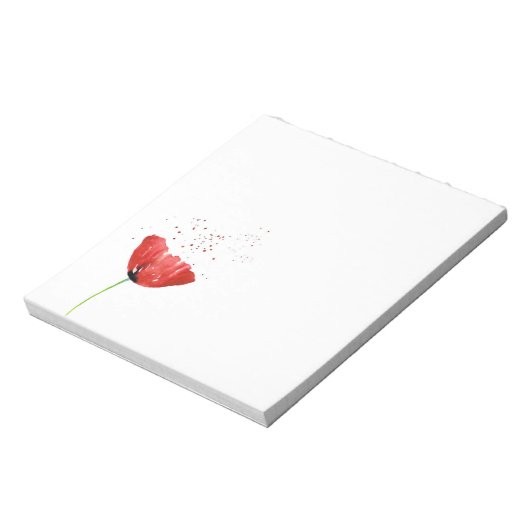 Bloc-note Red Poppy (Tourné)