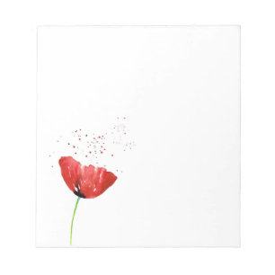 Bloc-note Red Poppy