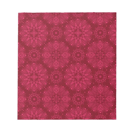 Bloc-note Red solive pattern (Devant)