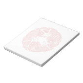 Bloc-note Red Whirling Koi Carp Fish Group Classic SqN (Tourné)