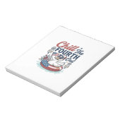 Bloc-note Refroidir le quatrième T-shirt vectoriel de canard (Tourné)