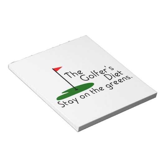 Bloc-note Régime des golfers (Incliné)