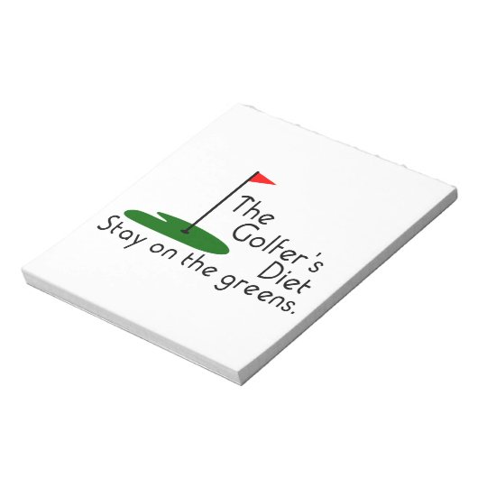Bloc-note Régime des golfers (Tourné)
