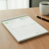Bloc-note Registres de reçus personnalisés | Logo, Formulair