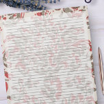 Bloc-note Règle de collège Retro Rouge Moyen siècle Vintage<br><div class="desc">Bloc-notes à règle collégiale - Pages de taille de lettre standard - 8, 5" X 11" Lined with Black College Rule Lines on each Page for Easy Writing - Carnet à un face Papier à papier peint à motif rétro rouge taupe moyen siècle vintage motif sur arrière - plan crème...</div>