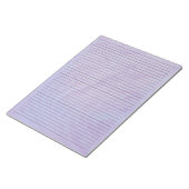 Bloc-note Règle de l'école à revêtement noir en marbre viole (Incliné)