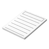 Bloc-note Règle large ligne en gras pour malvoyants simple (Tourné)