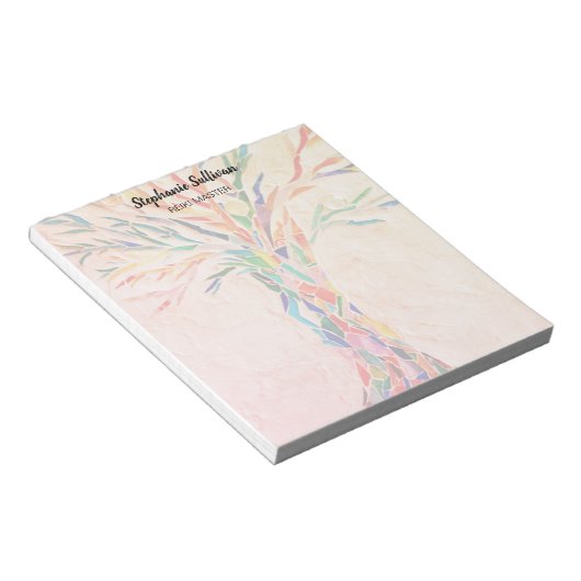 Bloc-note Reiki Master Rainbow Tree Personalized (Incliné)