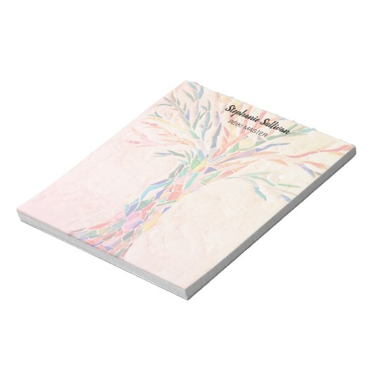 Bloc-note Reiki Master Rainbow Tree Personalized  (Tourné)
