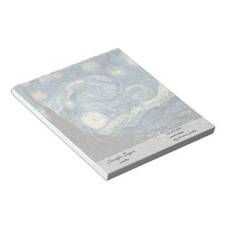 Bloc-note Réimpression d'art célèbre, Nuit étoilée, Van Gogh
