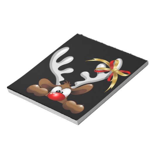 Bloc-note Reindeer Puzzled drôle Caractère de Noël (Tourné)