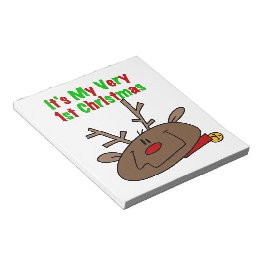 Bloc-note Reindeer Très 1er Noël (Incliné)
