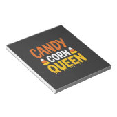 Bloc-note Reine Candy Corn Graphique Halloween_1 (Incliné)