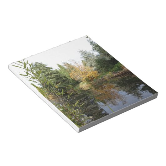 Bloc-note Relaxing garden scene picture, beautiful trees (Incliné)